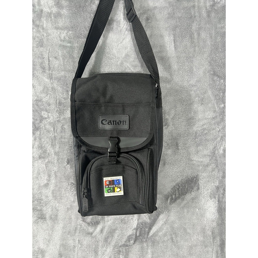 Canon DV Photo Plus Camera Bag Leeds Black Canvas Padded Shoulder Strap 3800-70
